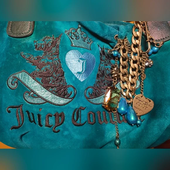 VTG Scottie Dog Velour Juicy Couture Tote - Picture 5 of 16